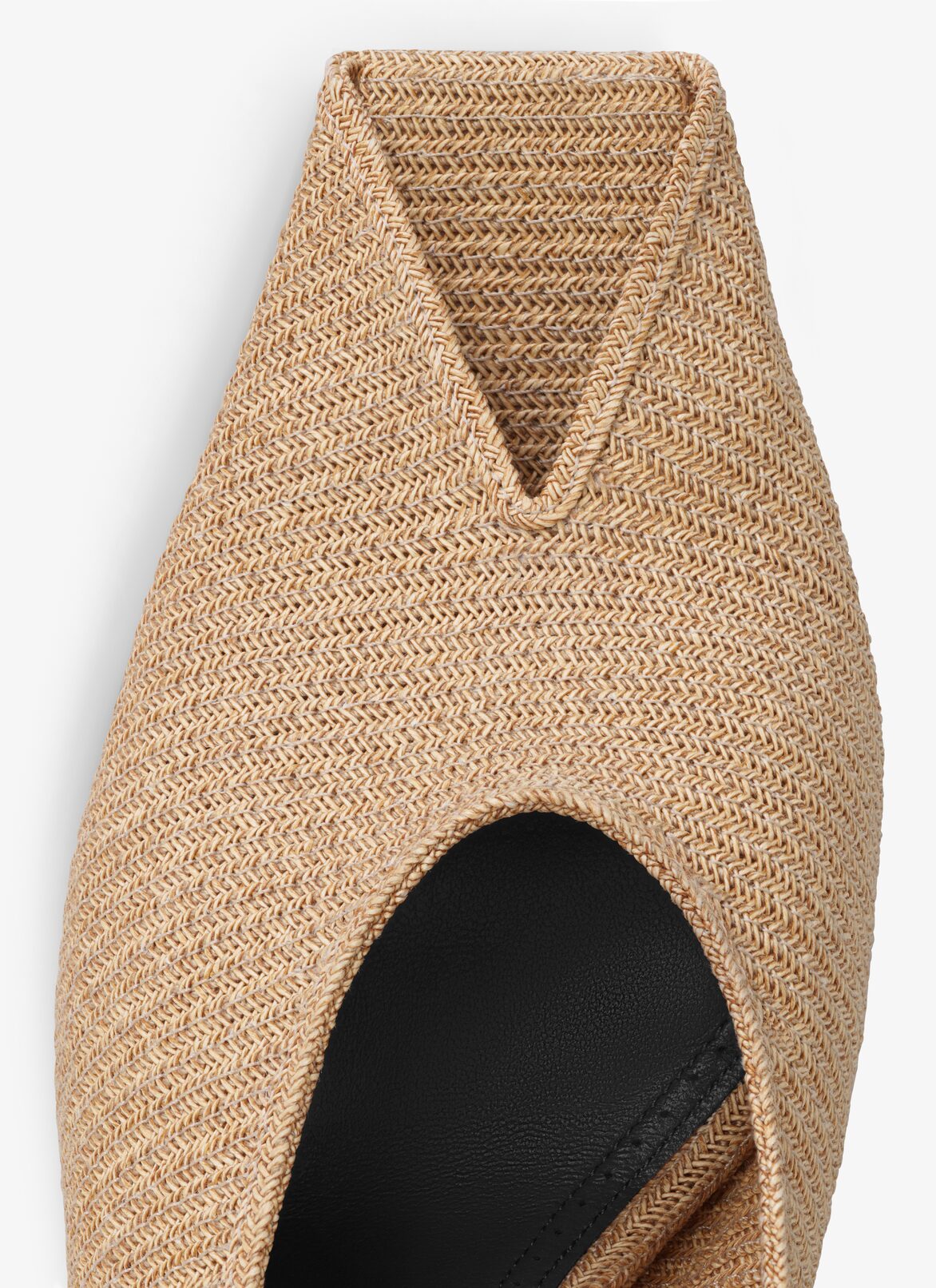 SPIKE MULES IN PAPER STRAW ALAÏA NATURAL SPIKE MULES IN PAPER STRAW